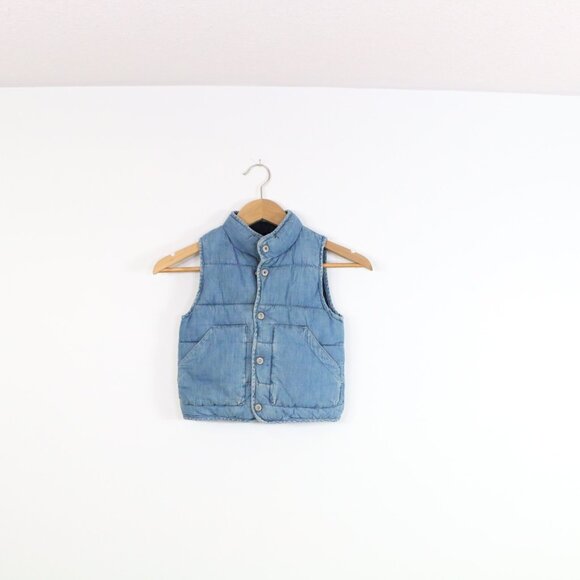 *Baby Gap Denim Puffer Vest - Picture 2 of 8